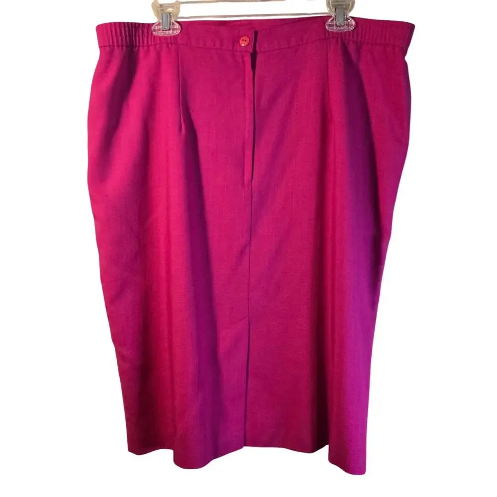 Panther Woman Hot Pink Skirt, Size 20W – Bold & Vibrant Essential [0295]
